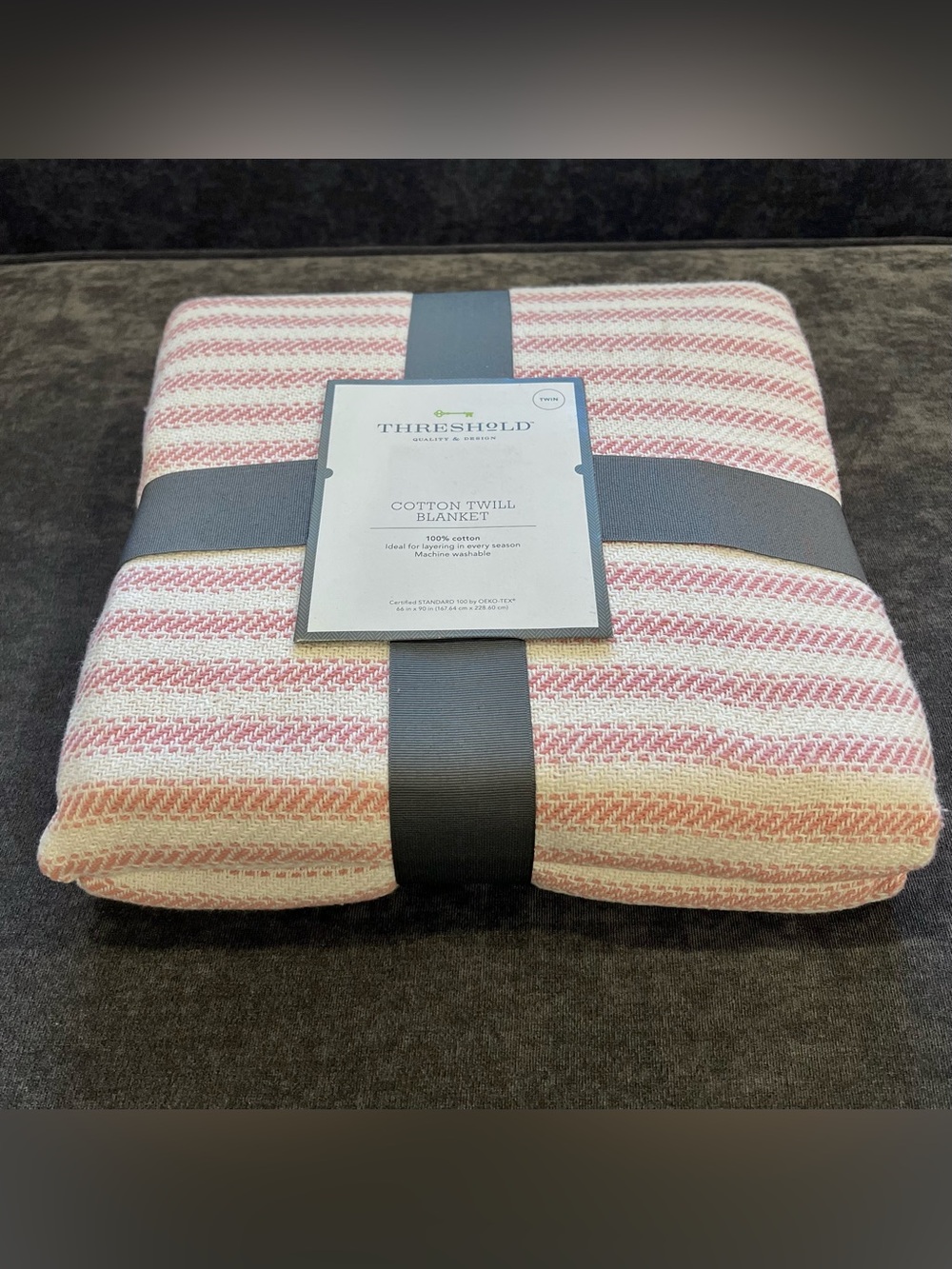 NWT Threshold Cotton Twill Throw- Twin - Picture 3 of 5